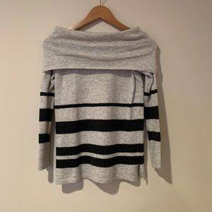 LOFT Off the Shoulder Cozy Knit Sweater